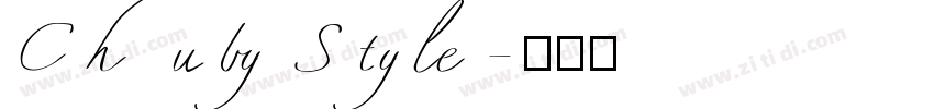 Chuby Style字体转换